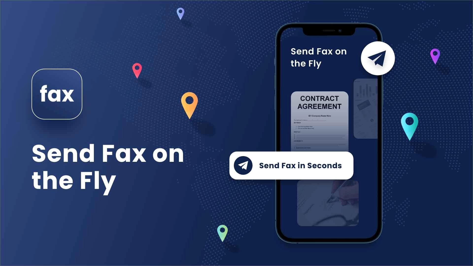 All you need is to download the fax app to send and receive documents